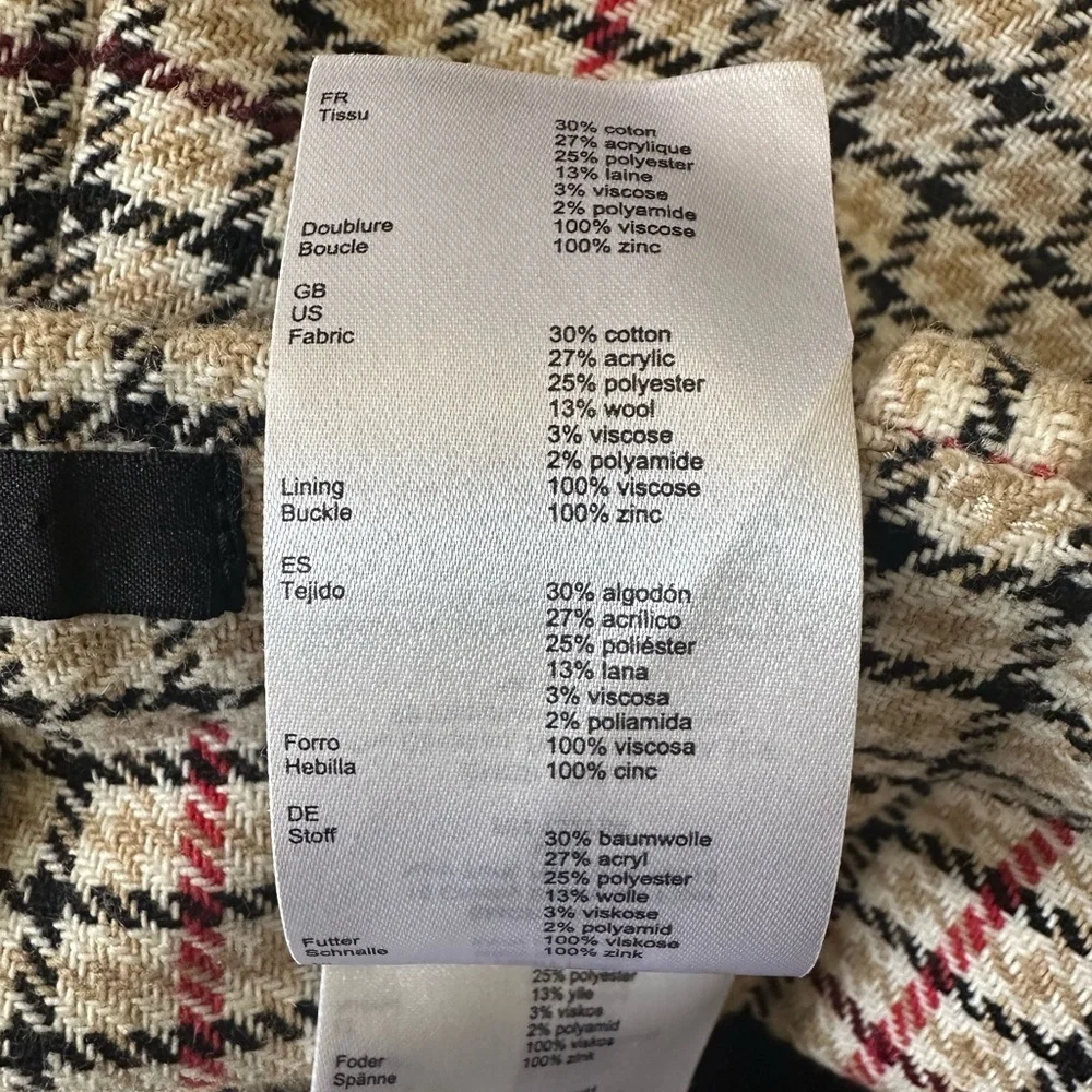 Maje Plaid Pants
